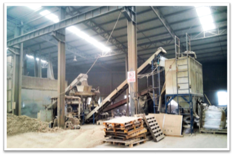 五条江苏潥阳420成型造粒生产线,配备90KW西门子电机